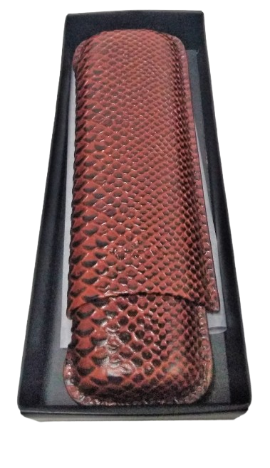 Porta Charutos Nerone Grande pra 2 Charutos  Marrom