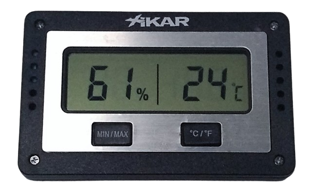 Higrômetro Xikar Retangular