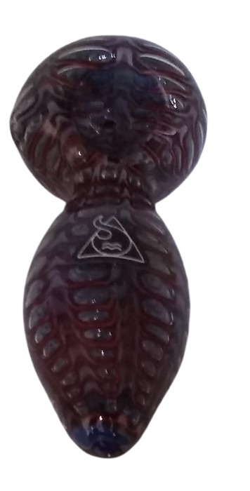 Pipe de Vidro SDF Spoon Vermelho