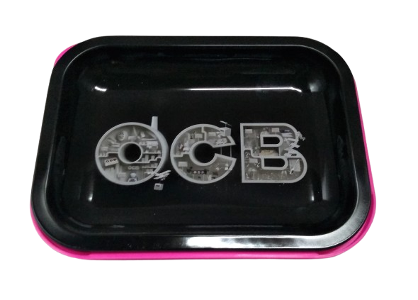 Bandeja Metal OCB com Tampa Rosa