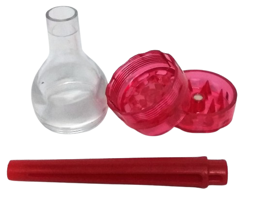 Triturador Acrílico Cone Vermelho