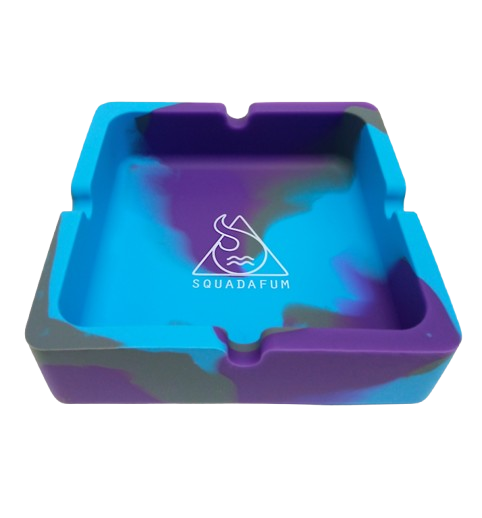 Cinzeiro para Cigarro SDF Quadrado Azul/Roxo