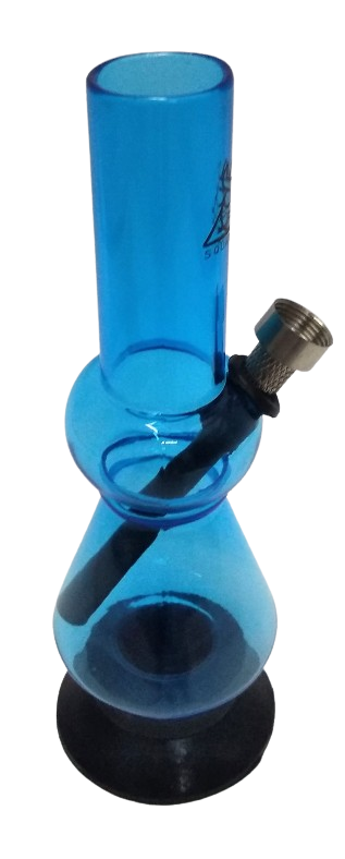 Bong Acrílico Pequeno Azul  02
