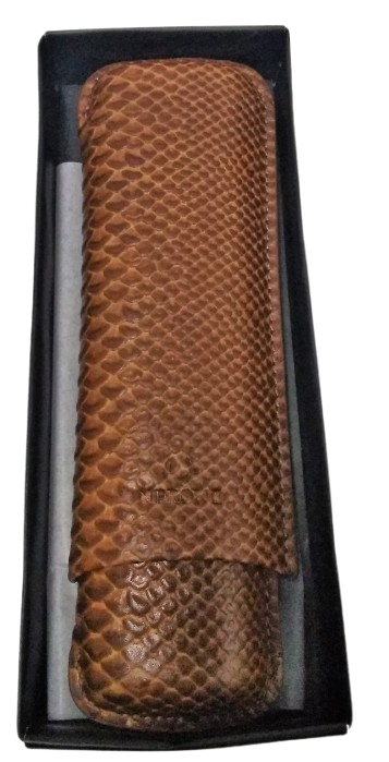 Porta Charutos Nerone Grande pra 2 Charutos  Caramelo