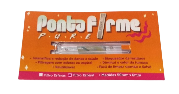 Piteira Ponta Firme Pure Filtro Espiral