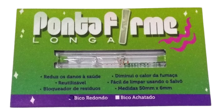 Piteira Ponta Firme Longa Bico Redondo