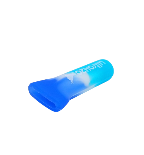 Piteira Ponta Firme Silicone Azul Mesclado