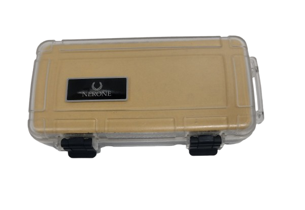 Caixa Umidora Nerone para Viagem para 5 charutos Transparente