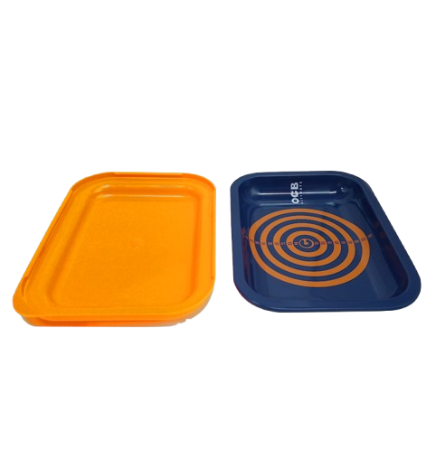 Bandeja Metal OCB com Tampa Laranja