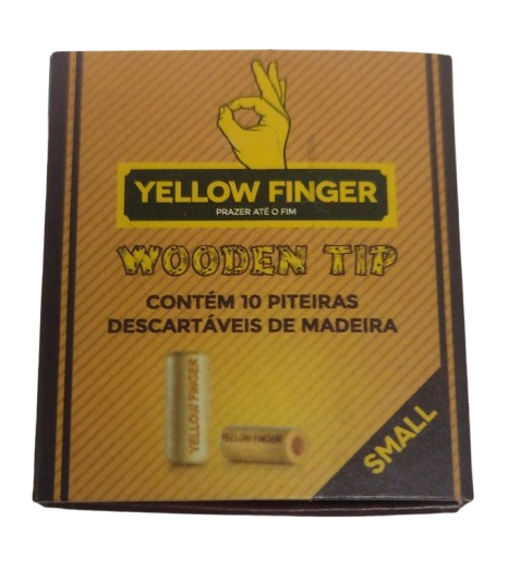 Piteira Yellow finger Wooden Tip Small