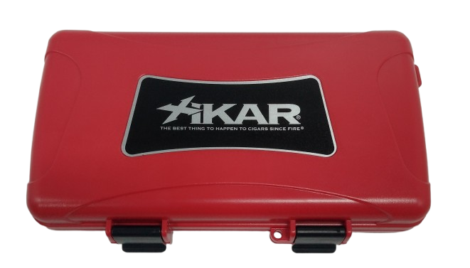 Caixa Umidora Xikar para viagem p/5 Vermelha