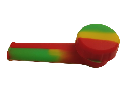 Pipe de Silicone com Tampa Vermelho
