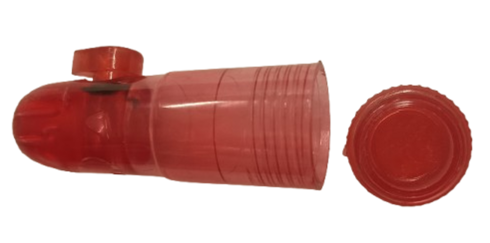 Bullet Dosador de Rapé Vermelho