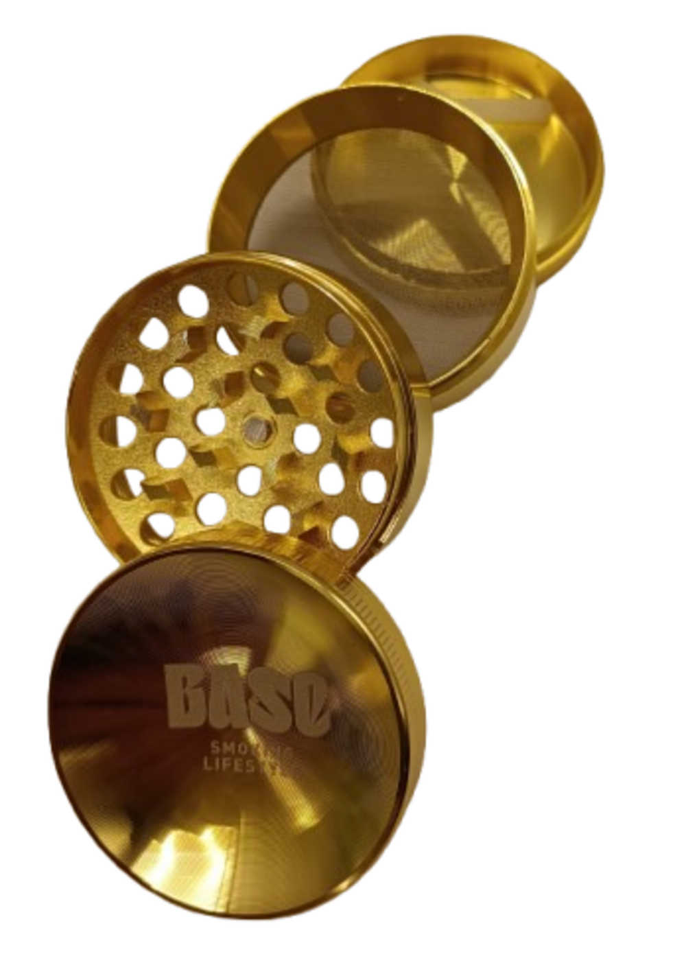 Triturador Metal base Dourado