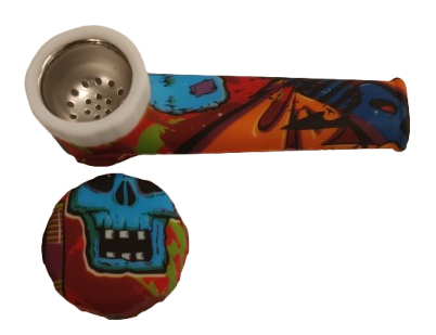 Pipe de Silicone com Tampa M02