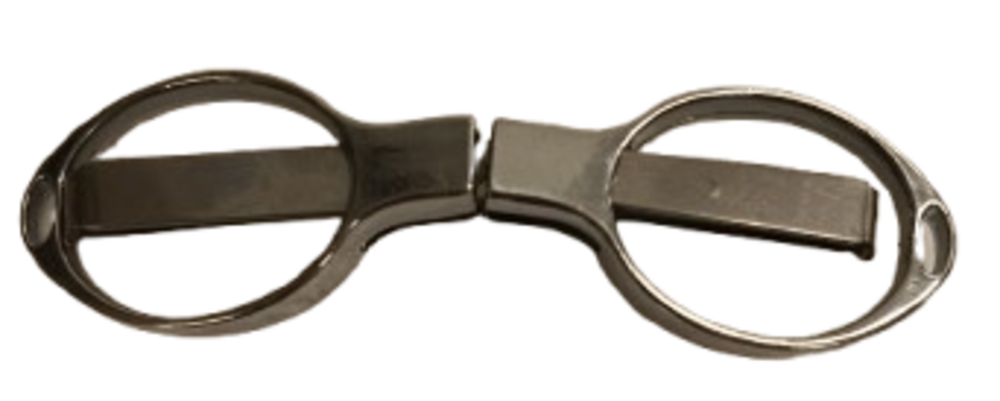 Tesoura Base Dobravel para Cortar Tabaco Prata