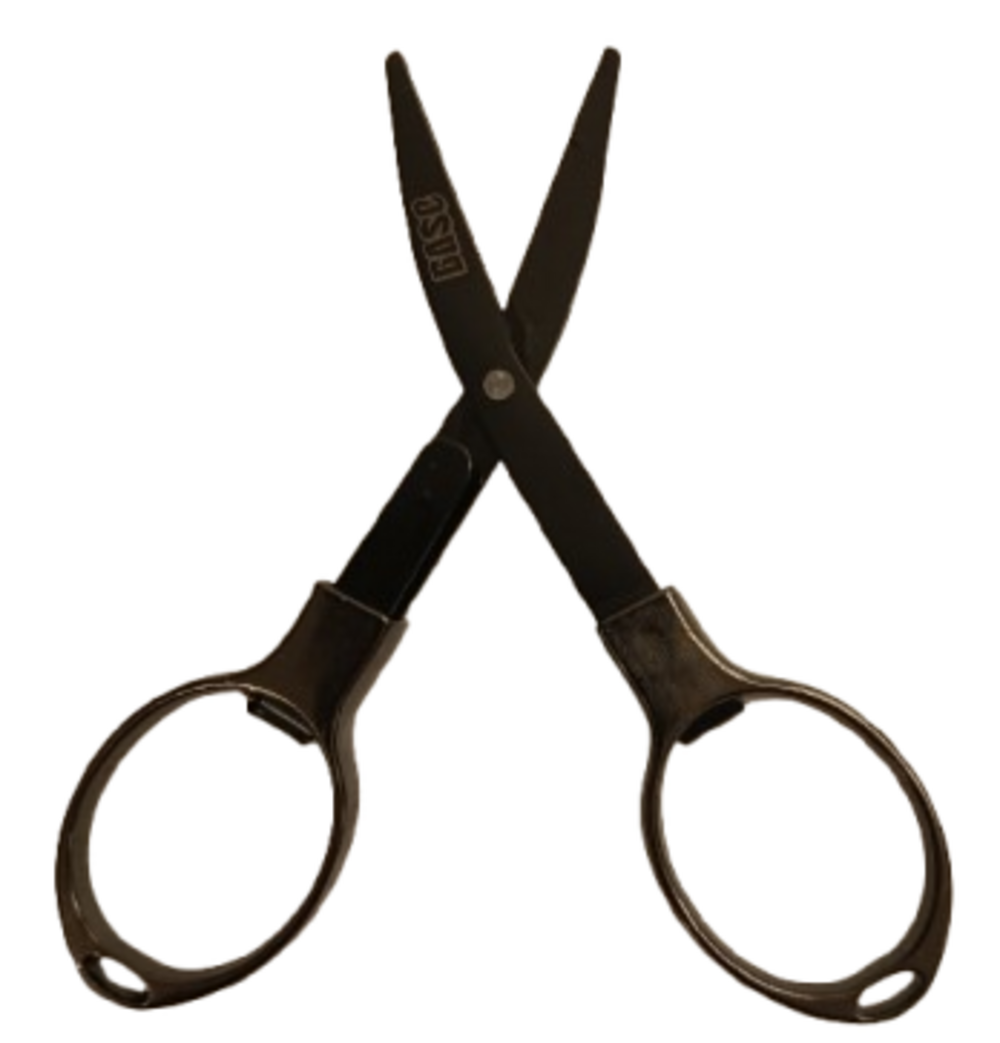 Tesoura Base Dobravel para Cortar Tabaco Preta