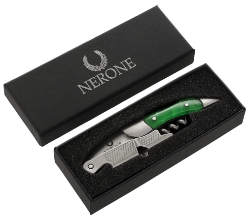 Abridor saca-rolhas Sommelier Pro Nerone Resina Verde